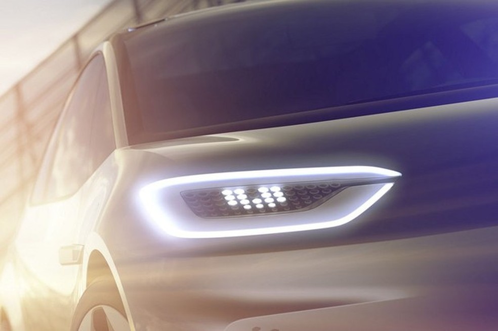 Teaser sobre o carro elétrico da Volkswagen  (Foto: Divulgação) — Foto: Auto Esporte