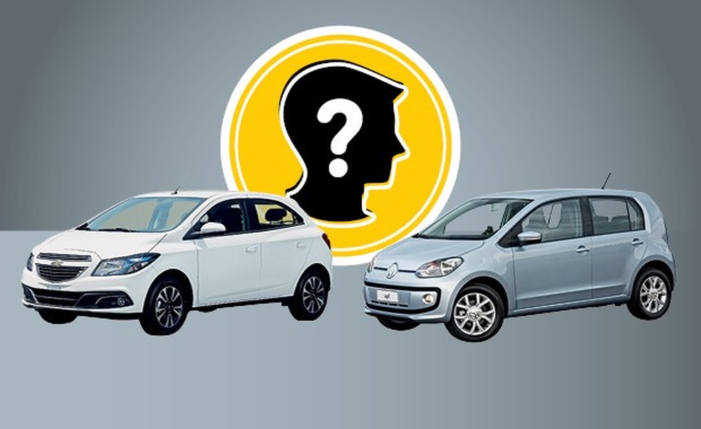 Que carro eu compro Chevrolet Onix e Volkswagen up! (Foto: Auto News Brasil) — Foto: Auto Esporte