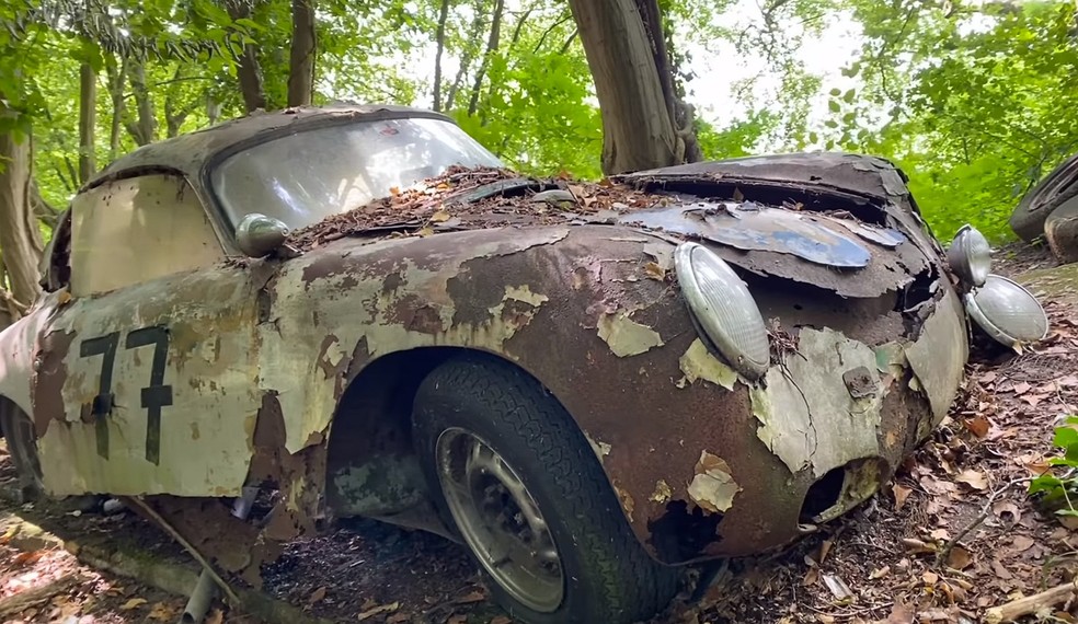  Porsche 356 vale uma fortuna em bom estado — Foto: Reprodução