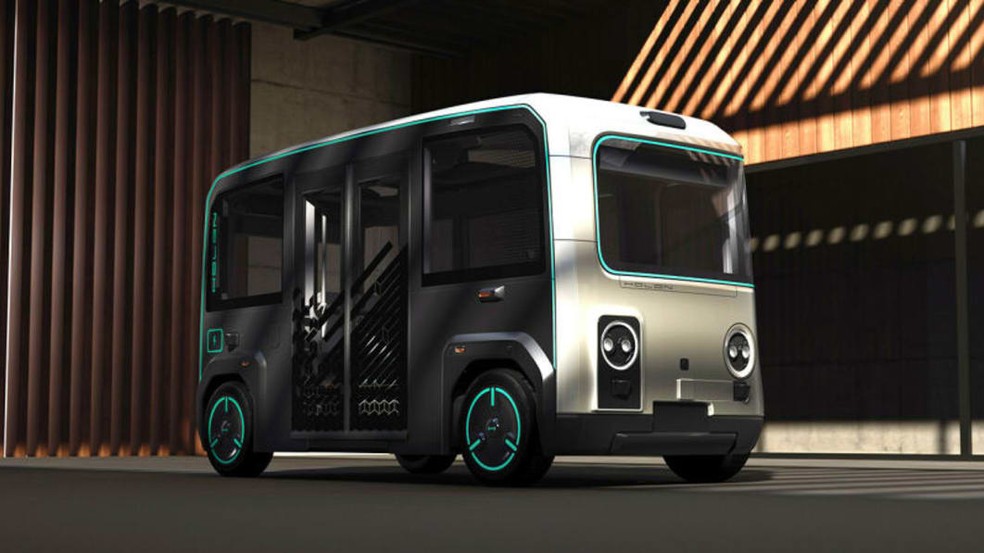 Mover é o ônibus autônomo apresentado pela Pininfarina — Foto: Divulgação
