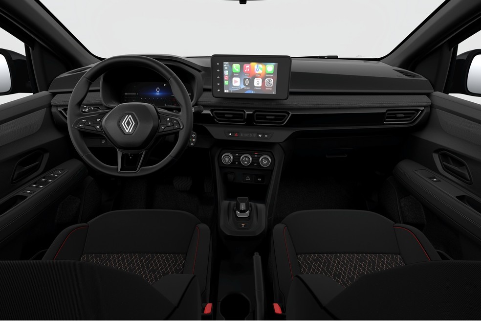 Painel do Renault Kardian Authentic 2025 não tem atualizações — Foto: Divulgação
