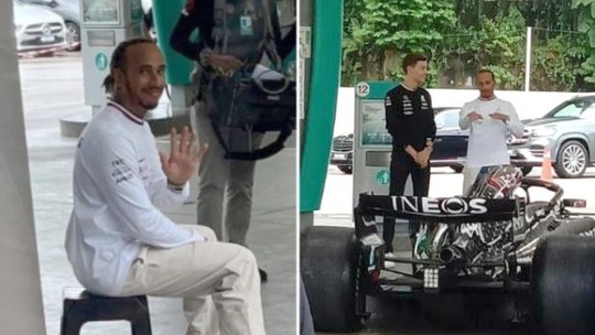 Banco de plástico que Hamilton usou em gravação é vendido por mais de R$ 3 mil