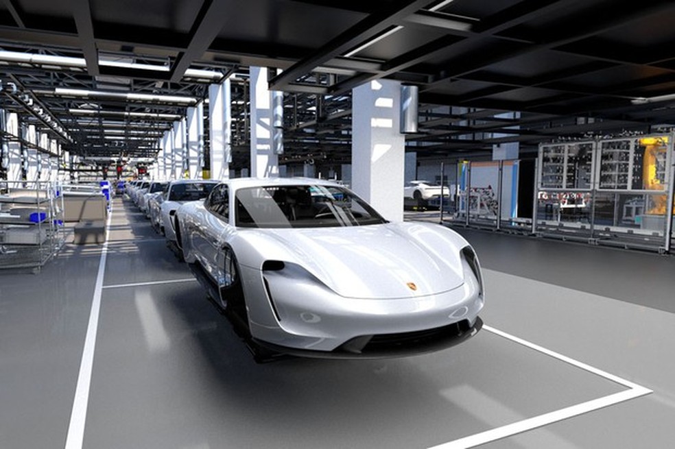 Porsche Taycan (Foto: Divulgação) — Foto: Auto Esporte
