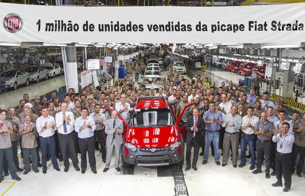 Fiat Strada alcança a marca de 1 milhão de unidades vendidas (Foto: Divulgação) — Foto: Auto Esporte
