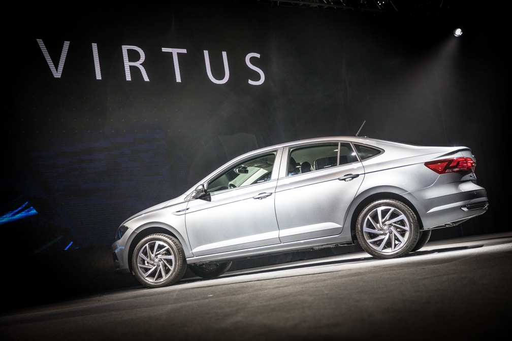 Volkswagen Virtus foi apresentado nesta quinta-feira (16) — Foto: Fábio Tito/G1