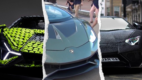 Lamborghini de ouro, pelúcia, tatuagem, papelão... alguns dos mais exóticos modelos já criados