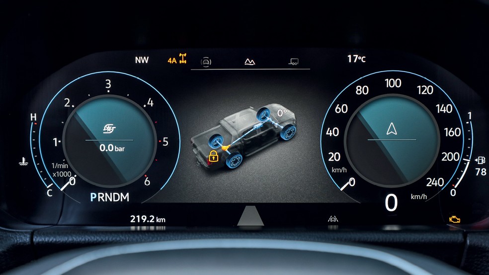 Volkswagen Amarok tem seis modos de condução — Foto: Divulgação