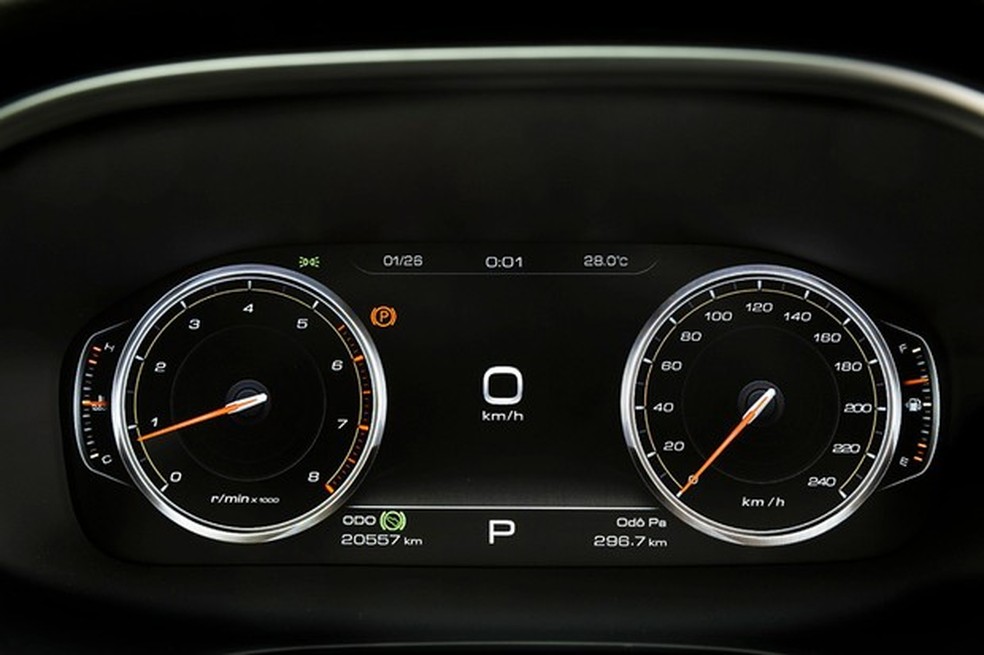 Painel de instrumentos digital é configurável com três temas (Foto: Divulgação) — Foto: Auto Esporte