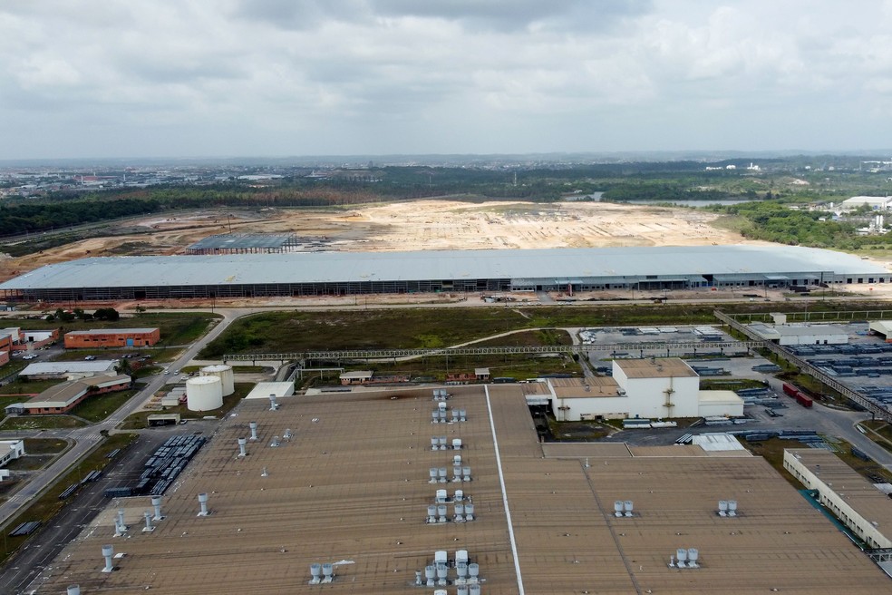 Fábrica da BYD em Camaçari (BA) — Foto: Divulgação