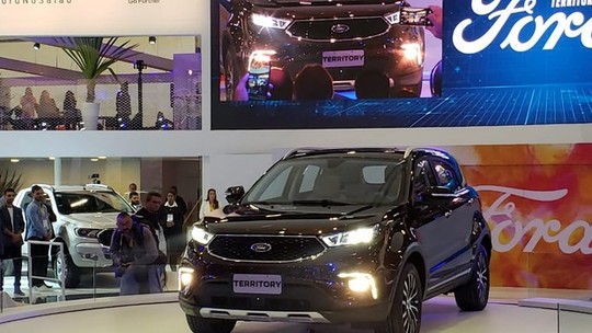 Ford apresenta EcoSport sem estepe e Territory no Salão do Automóvel