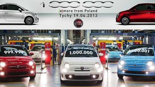 Fiat produz milionésimo 500 na Polônia