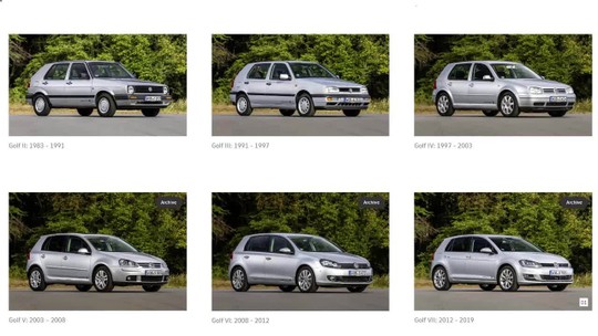 Volkswagen Golf: veja a evolução do modelo ao longo dos anos