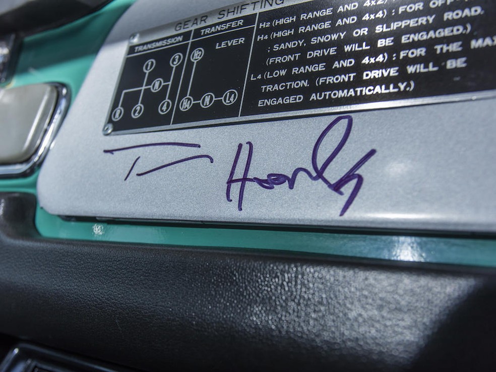 Toyota Land Cruiser Bandeirante FJ40 Tom Hanks — Foto: Reprodução/Bonhams