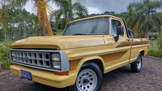 Achado usado: Ford F-1000 Super Série é picape raiz com cor de Escort XR3