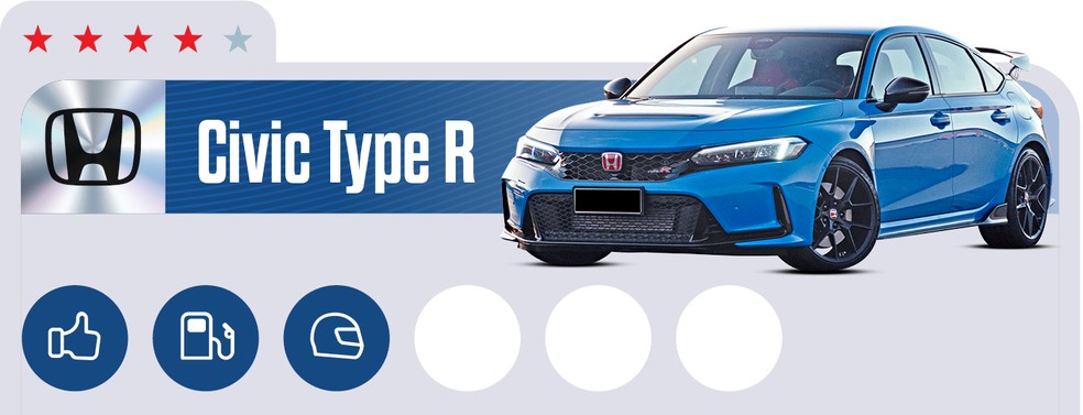  Honda Civic Type R estreou no Brasil em 2023  — Foto: Auto News Brasil