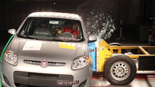 Fiat Palio decepciona em novo teste de colisão do Latin NCAP