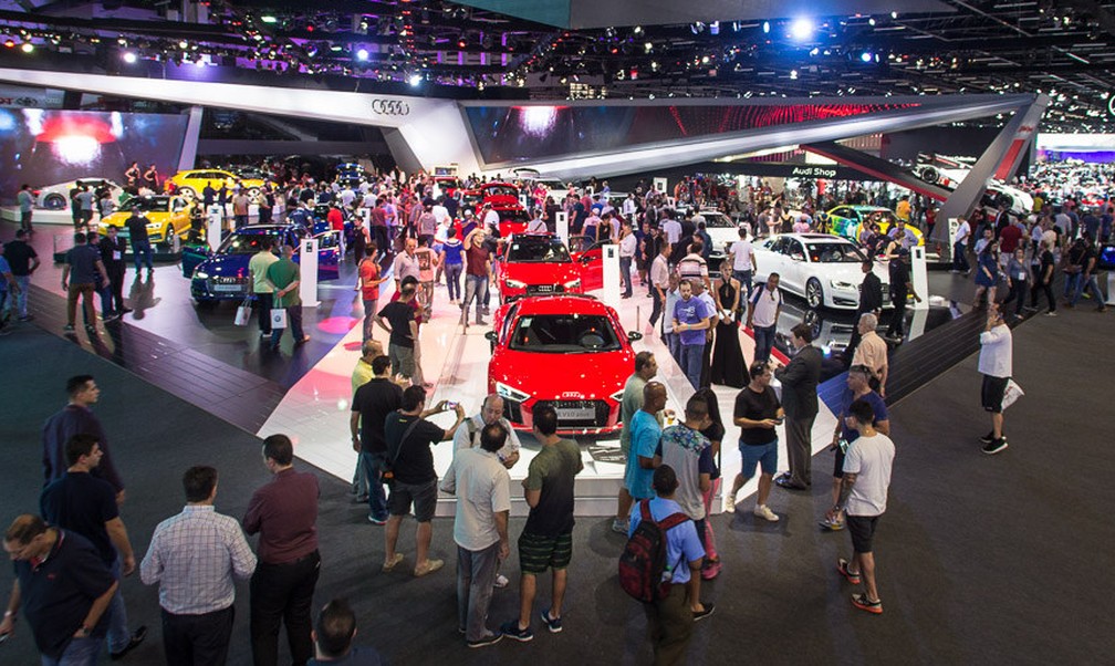 Estande da Audi no Salão do Automóvel de São Paulo de 2016 — Foto: Divulgação