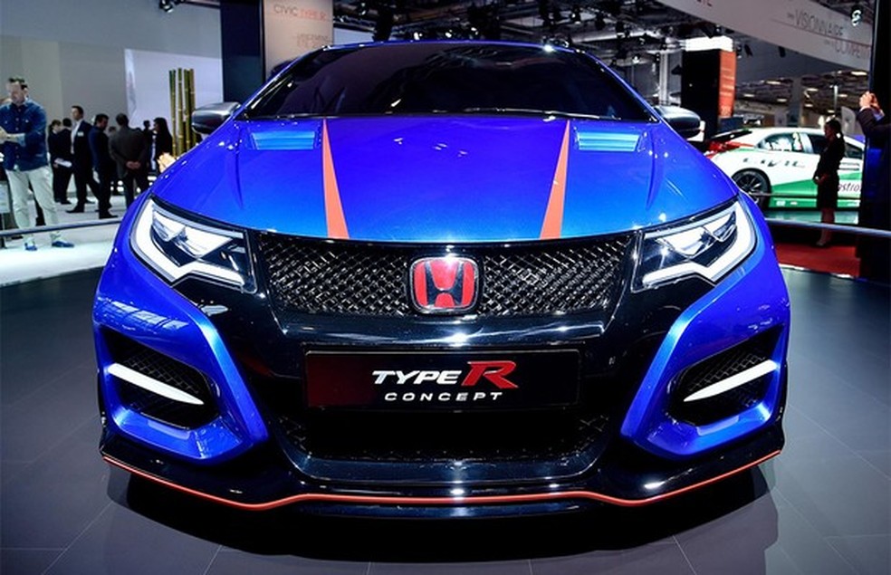Honda Civic Type R no Salão de Paris (Foto: Newspress) — Foto: Auto Esporte