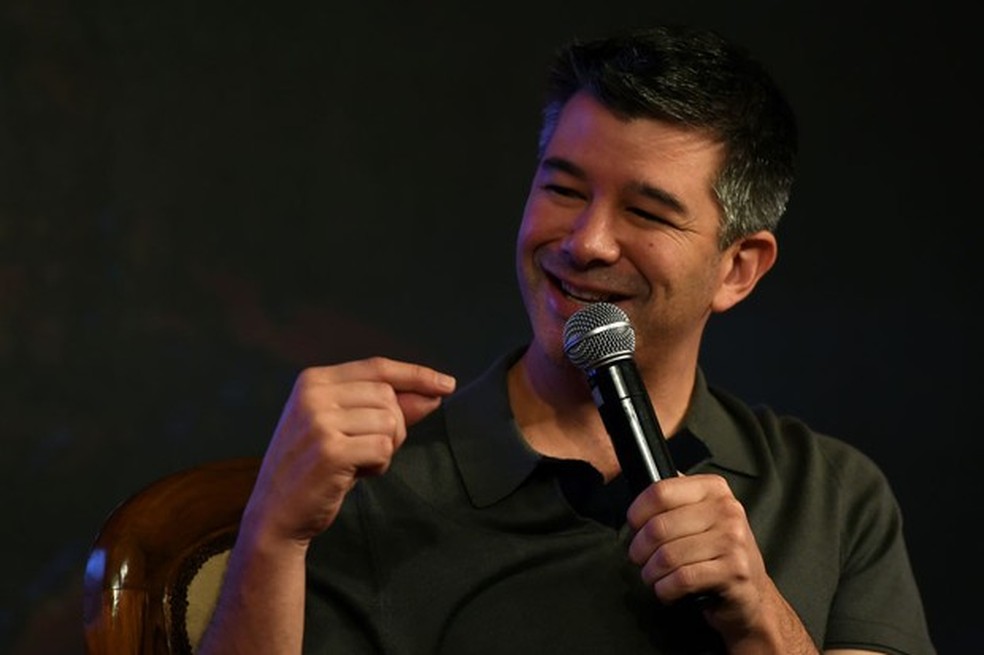 Acusado de ter estimulado práticas administrativas duvidosas, Travis Kalanik se afasta da Uber (Foto: MONEY SHARMA / AFP) — Foto: Auto Esporte