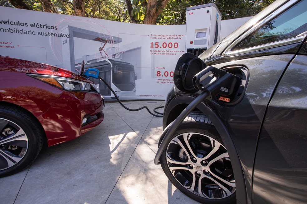 Salão de veículos elétricos começa nesta terça em São Paulo — Foto: Celso Tavares/G1