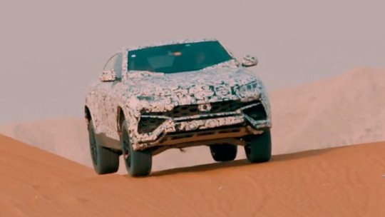 Lamborghini divulga vídeo do SUV Urus no deserto