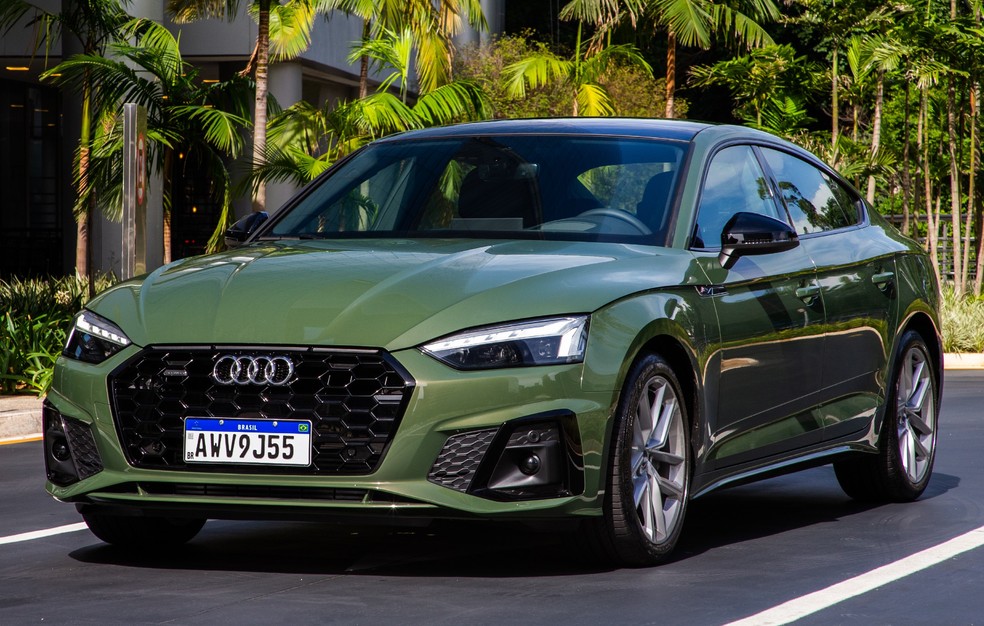 Audi A5 Sportback foi reestilizado em 2021 — Foto: Divulgação