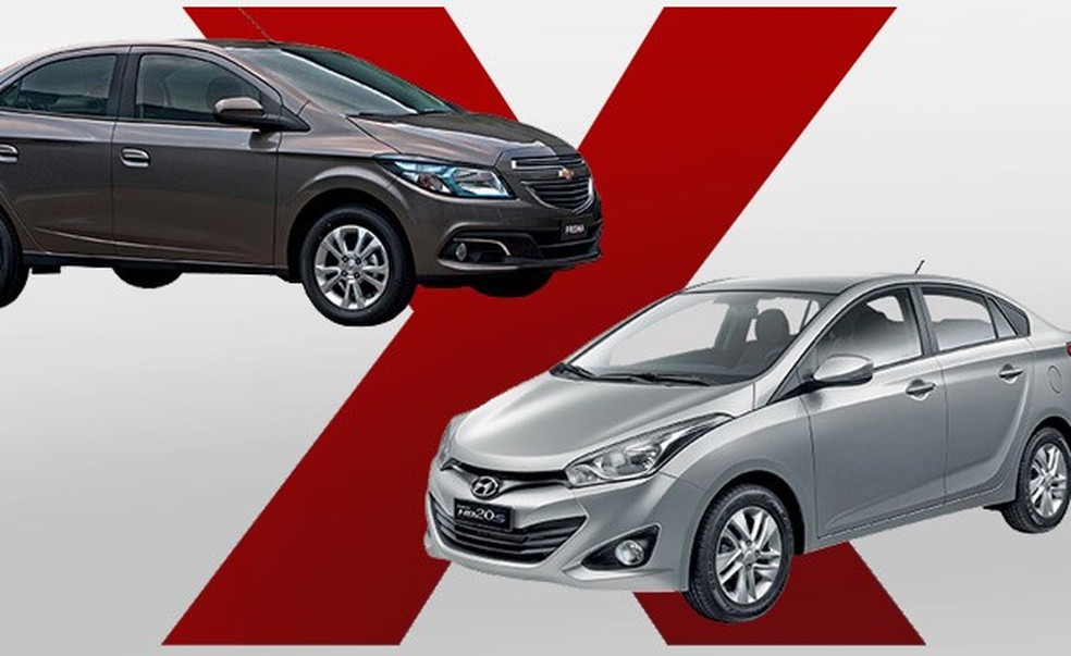 Chevrolet Prisma ou Hyundai HB20S: qual comprar? (Foto: Auto News Brasil) — Foto: Auto Esporte