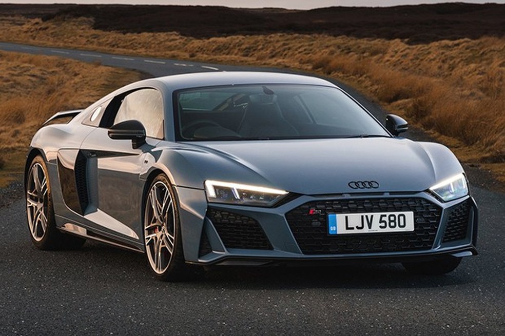 Audi R8 Coupé 2019 tem motor V10 aspirado de 610 cv e acelera de 0 a 100 km/h em 3,2 s (Foto: Divulgação) — Foto: Auto Esporte