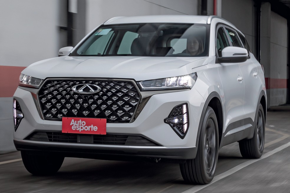 Caoa Chery Tiggo 7 inspirou muito o Tiggo 5X — Foto: Renato Durães/Auto News Brasil