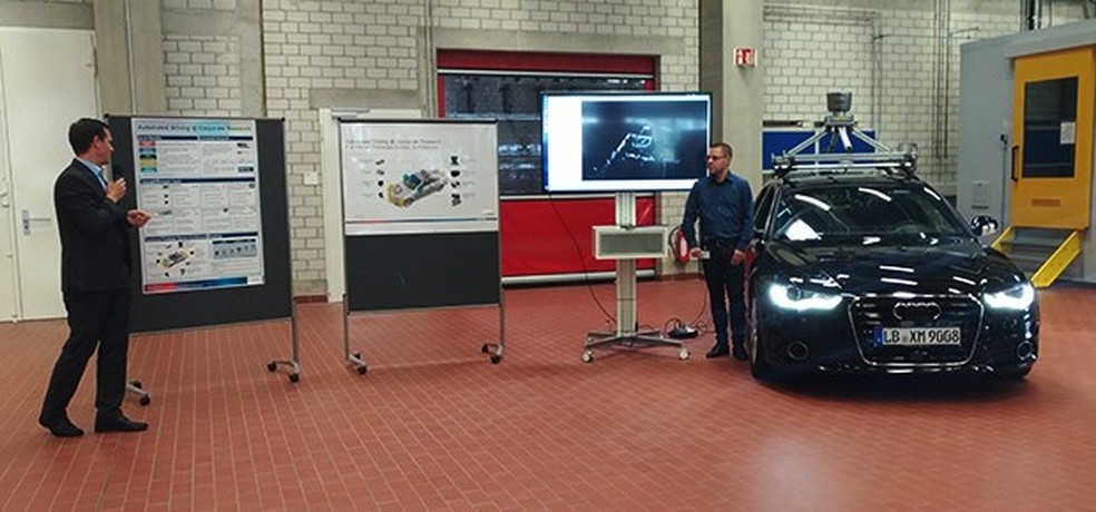Projeto de carro autônomo inteligente da Bosch (Foto: Alexandre Izo/Autoesporte) — Foto: Auto Esporte