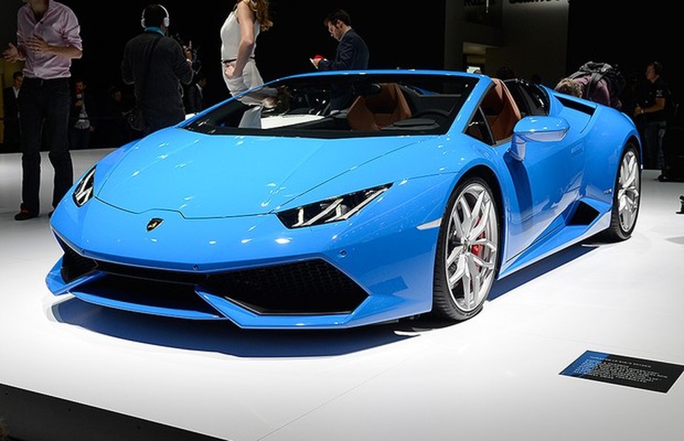 Lamborghini Huracán Spyder no Salão de Frankfurt 2015 (Foto: Newspress) — Foto: Auto Esporte