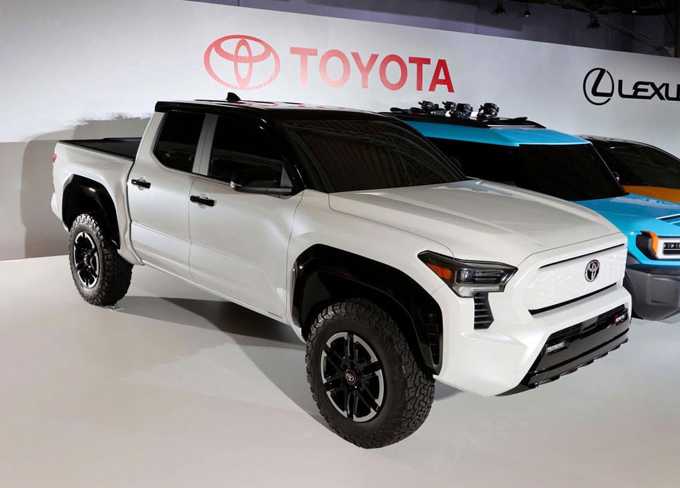 Picape elétrica da Toyota é baseada na Tacoma — Foto: Divulgação