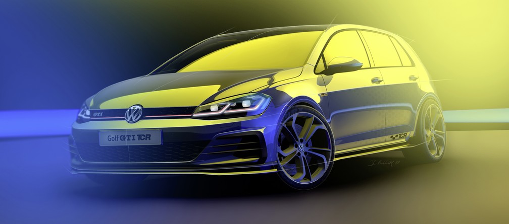 Volkswagen Golf GTI TCR será outra novidade do encontro neste fim de semana — Foto: Divulgação