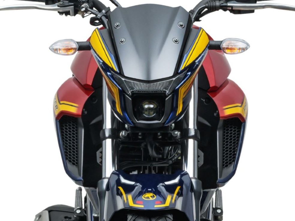Yamaha Fazer tem o conhecido motor  250 cm³ — Foto: Divulgação