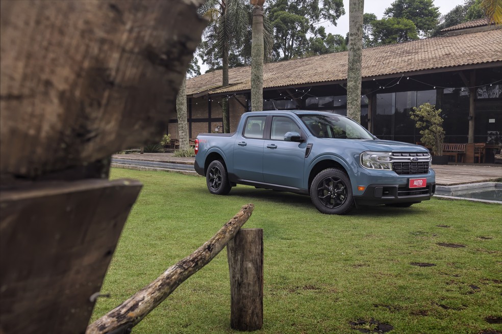 Nova Ford Maverick em 5,07 m de comprimento e 3,07 m de entre-eixos — Foto: Leo Sposito/Auto News Brasil
