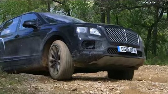 Bentley revela mais um teaser de seu primeiro SUV