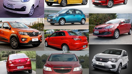 LISTA: veja os 10 carros mais baratos do Brasil em agosto