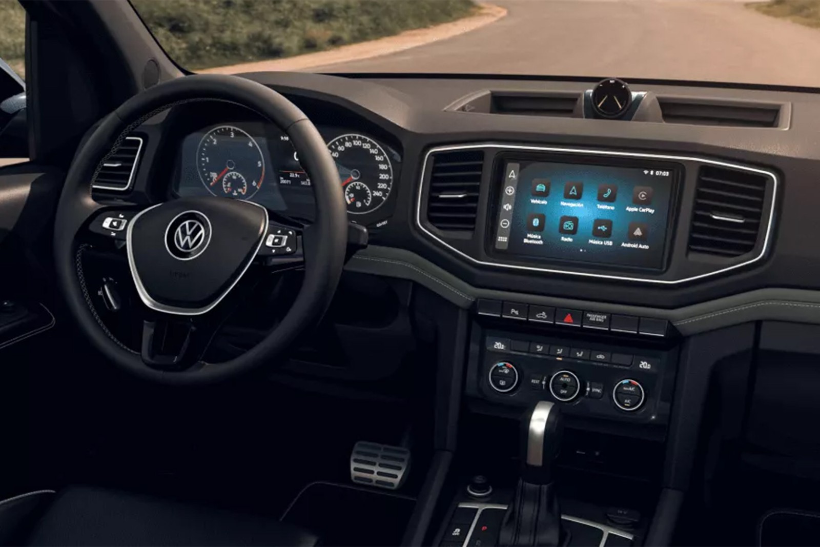 Volkswagen Amarok 2025 painel — Foto: Divulgação/Volkswagen