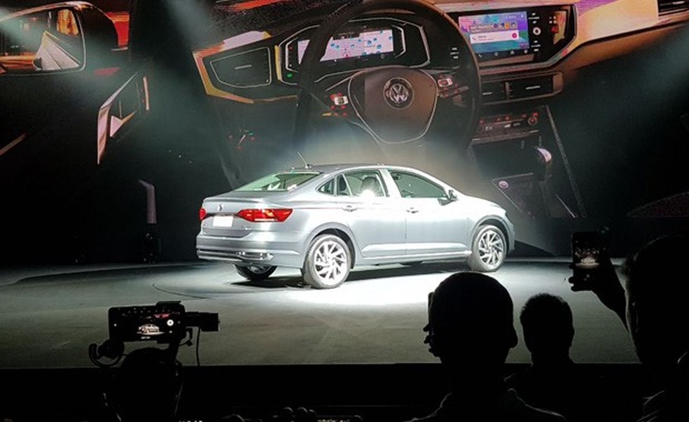 Volkswagen revela novo Virtus no Brasil (Foto: Julio Cabral) — Foto: Auto Esporte