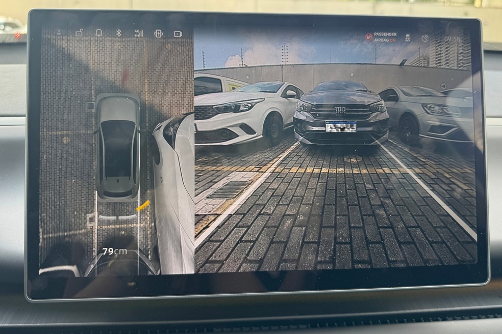 Resolução das câmeras do Leapmotor C10 impressiona — Foto: Auto News Brasil/Vitória Drehmer