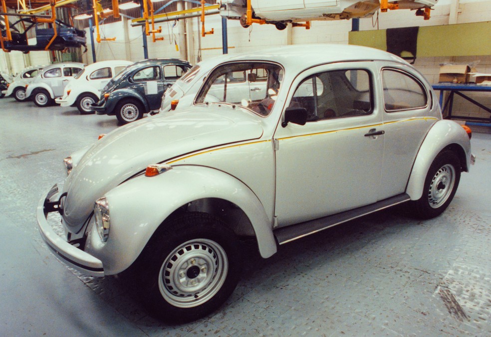 Última versão do Fusca, produzida entre 1993 e 1996 — Foto: Arquivo/Conteúdo Estadão