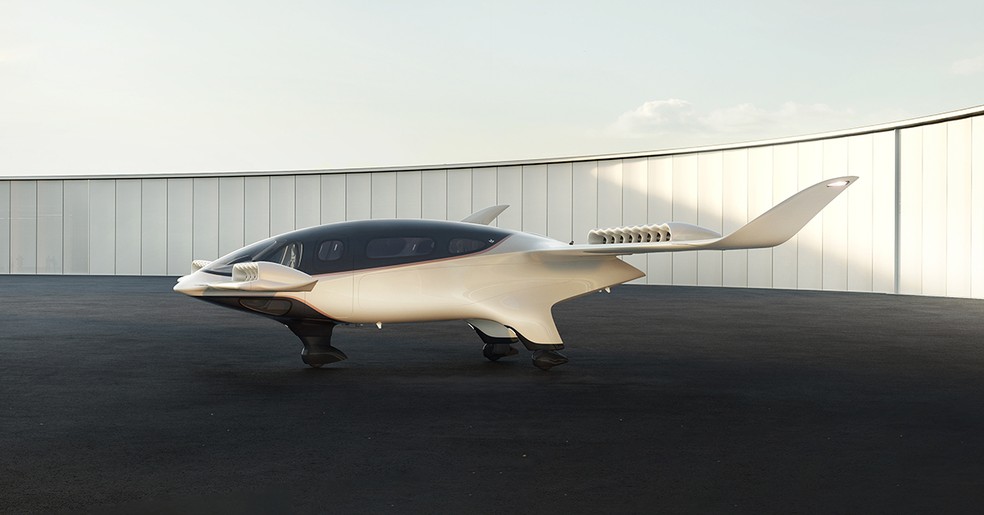 Lilium Jet tem design mais parecido com um avião — Foto: Divulgação