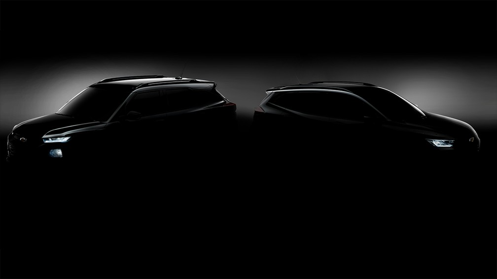 Teaser mostra novas gerações de Trailblazer e Tracker — Foto: Chevrolet/Divulgação