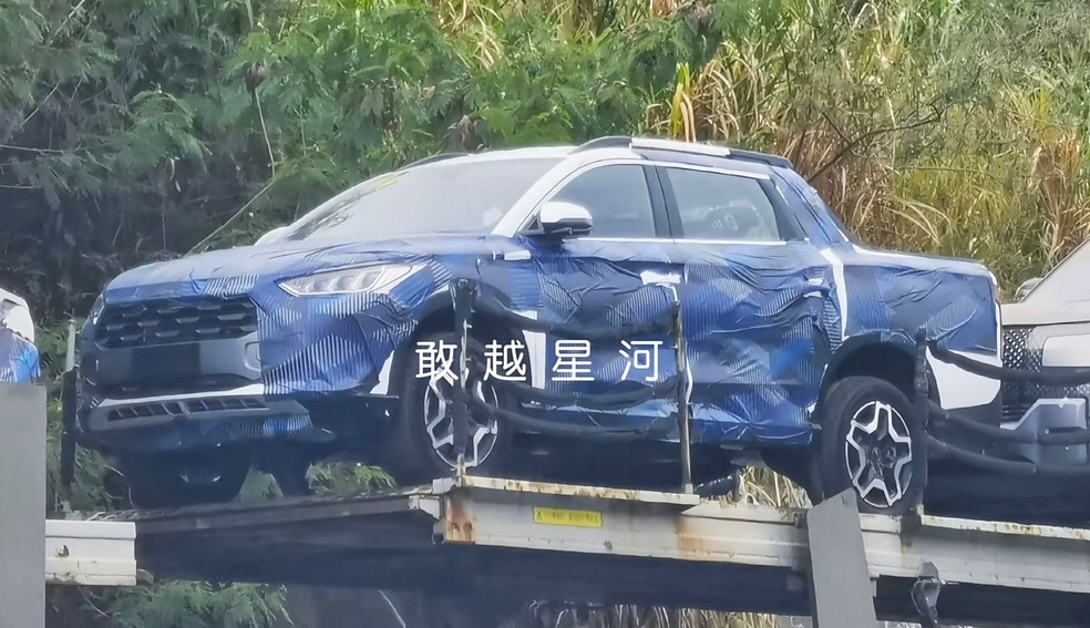 Nova picape intermediária da BYD deve ser produzida no Brasil — Foto: Autohome/Reprodução