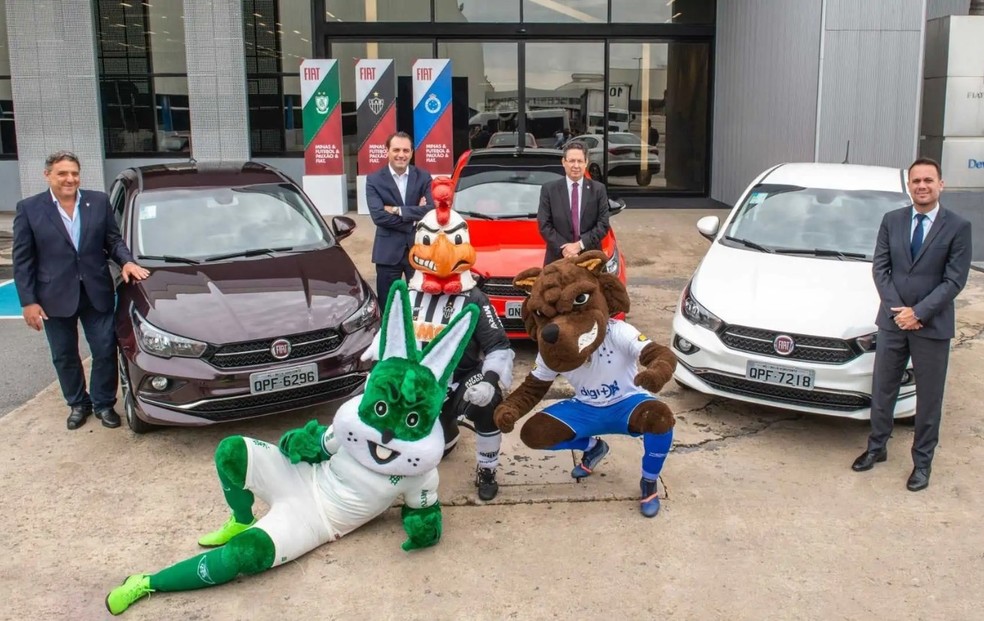 Com fábrica em Minas Gerais, Fiat já patrocinou times mineiros mais de uma vez — Foto: Divulgação