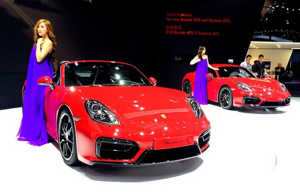 Porsche Boxter GTS no Salão de Pequim (Foto: Guilherme Blanco Muniz/Auto News Brasil) — Foto: Auto Esporte