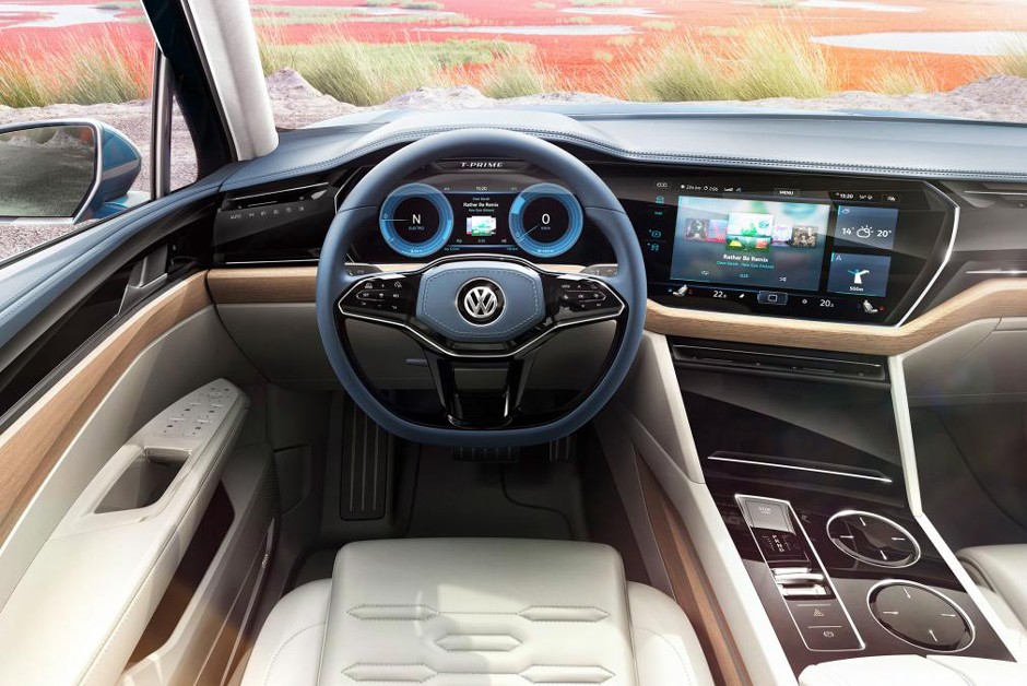 Interior do conceito Volkswagen T-Prime GTE