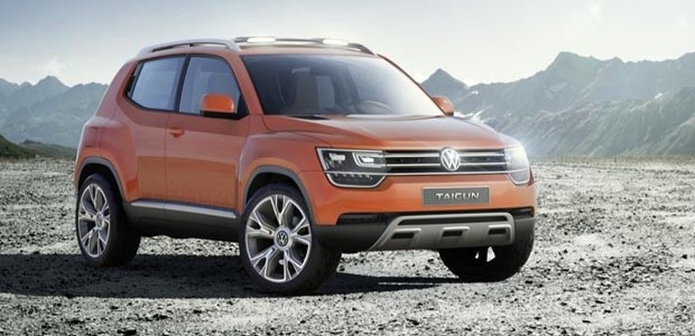 Volkswagen exibe Taigun no Salão de Nova Delhi (Foto: Divulgação) — Foto: Auto Esporte