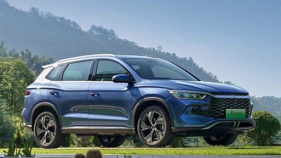  Song Pro não tem a grade em forma de hexágono, como no Plus — Foto: Divulgação/BYD