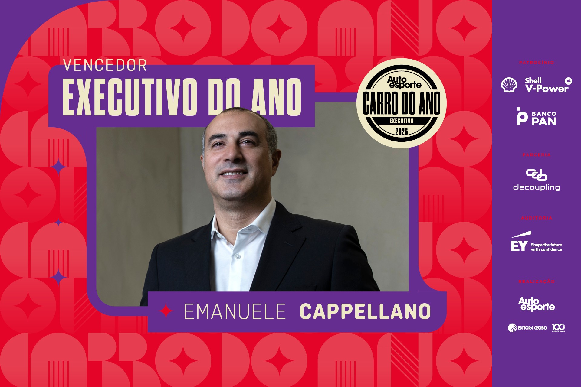 Emanuele Cappellano é o Executivo do Ano 2026